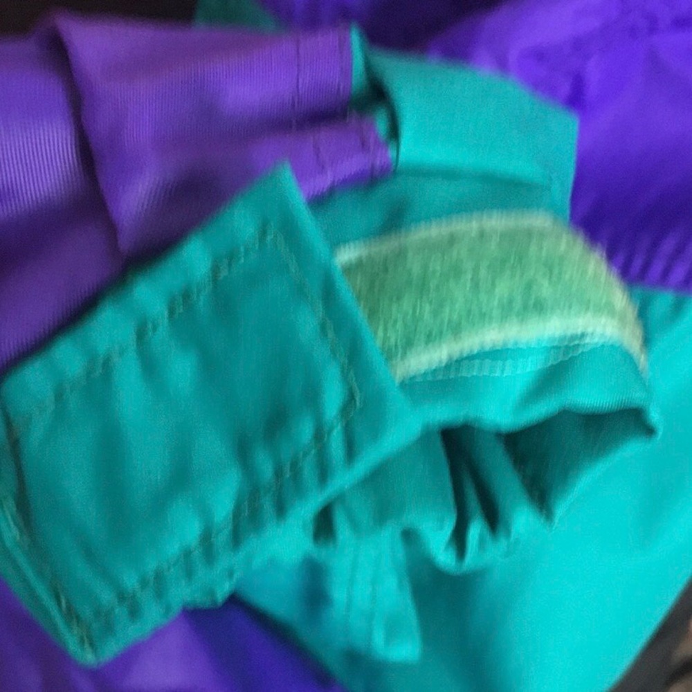 Vintage 90s Columbia Radial Sleeve Color block Half Zip Windbreaker Jacket - Picture 4 of 10
